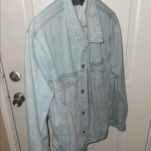 Light Blue Lightweight Denim Shirt Jacket